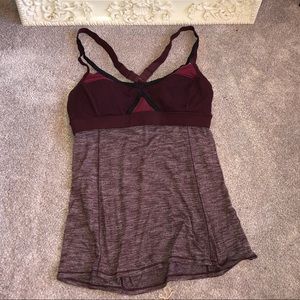 Lululemon tank with built in bra